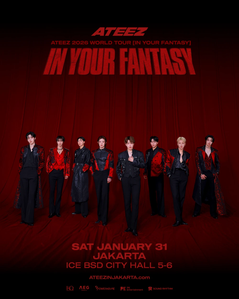 Grup K-POP ATEEZ Umumkan Tur 2026 ke Jakarta